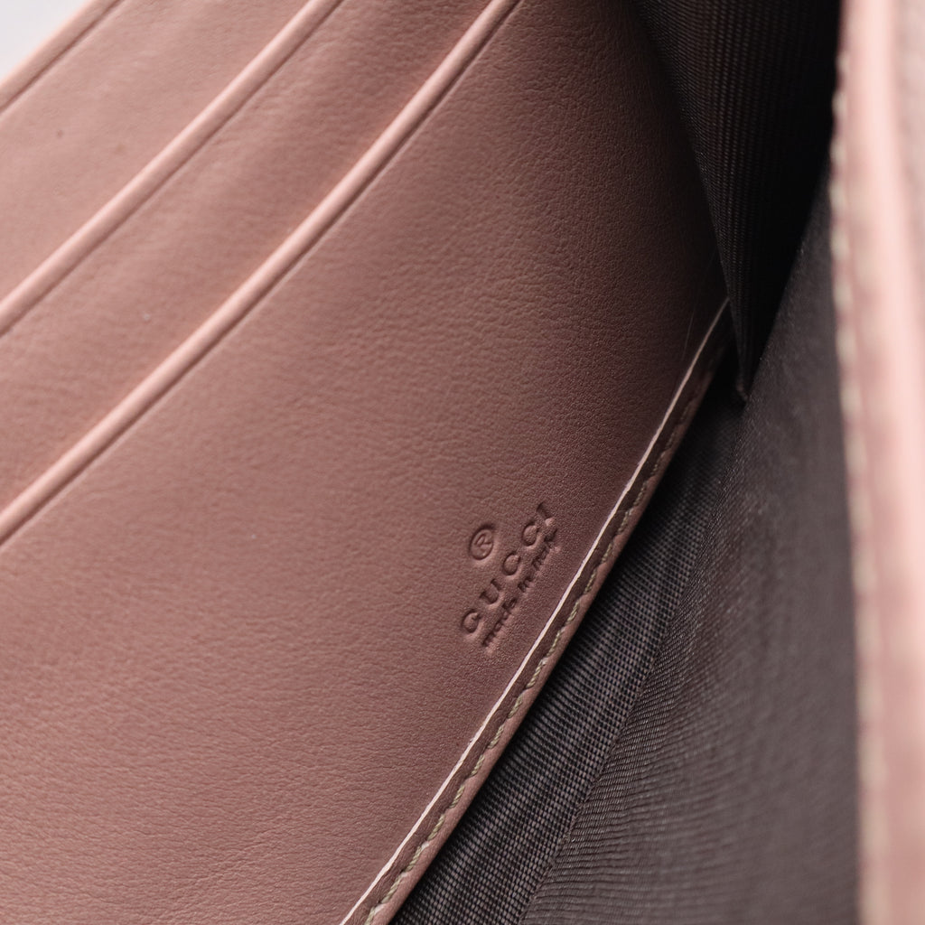 Long Wallet in Smoky Pink