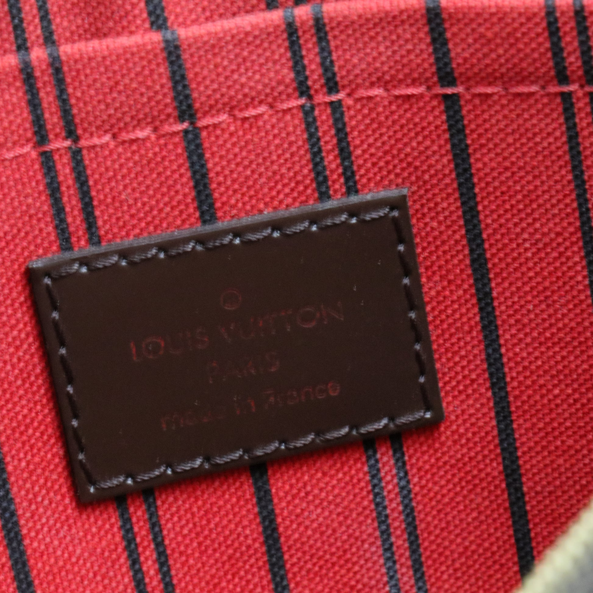 Neverfull Pochette Damier Large Brown