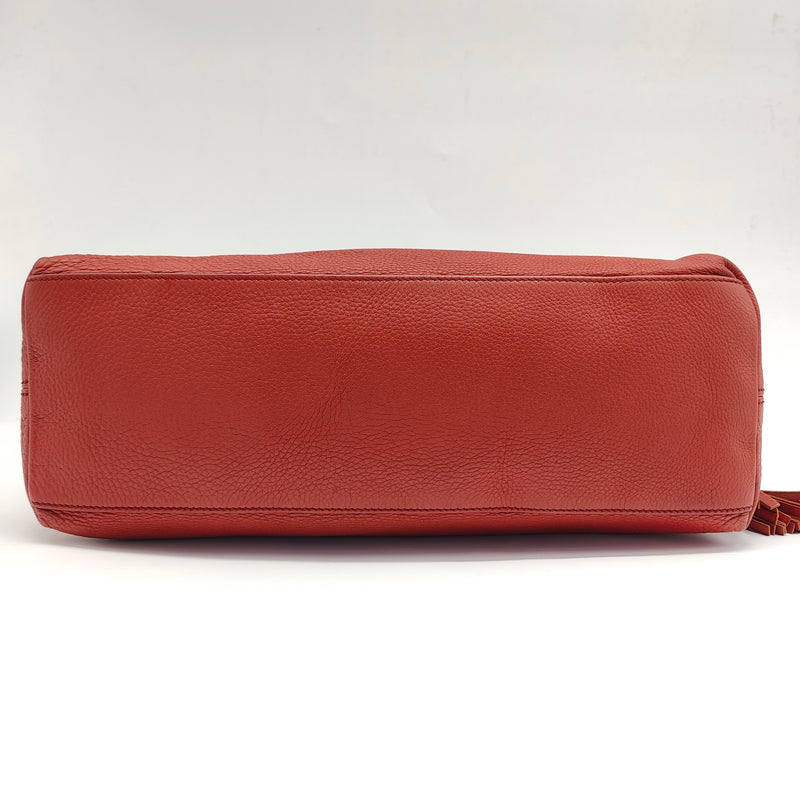 Soho Chain Strap Shoulder Bag Leather