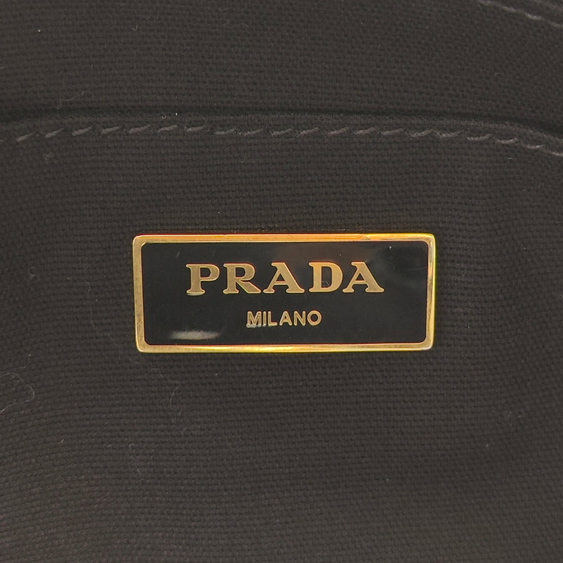 Prada Multicolor Printed Canapa Canvas Tote