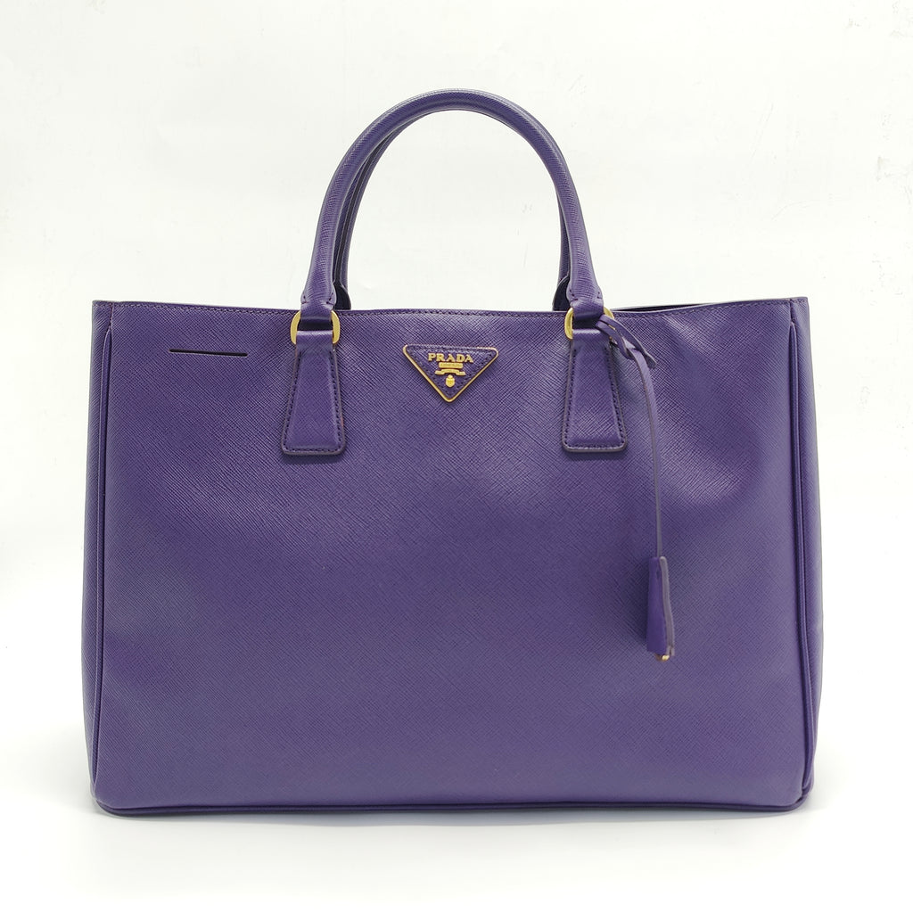 Lux Open Tote Saffiano Leather North South