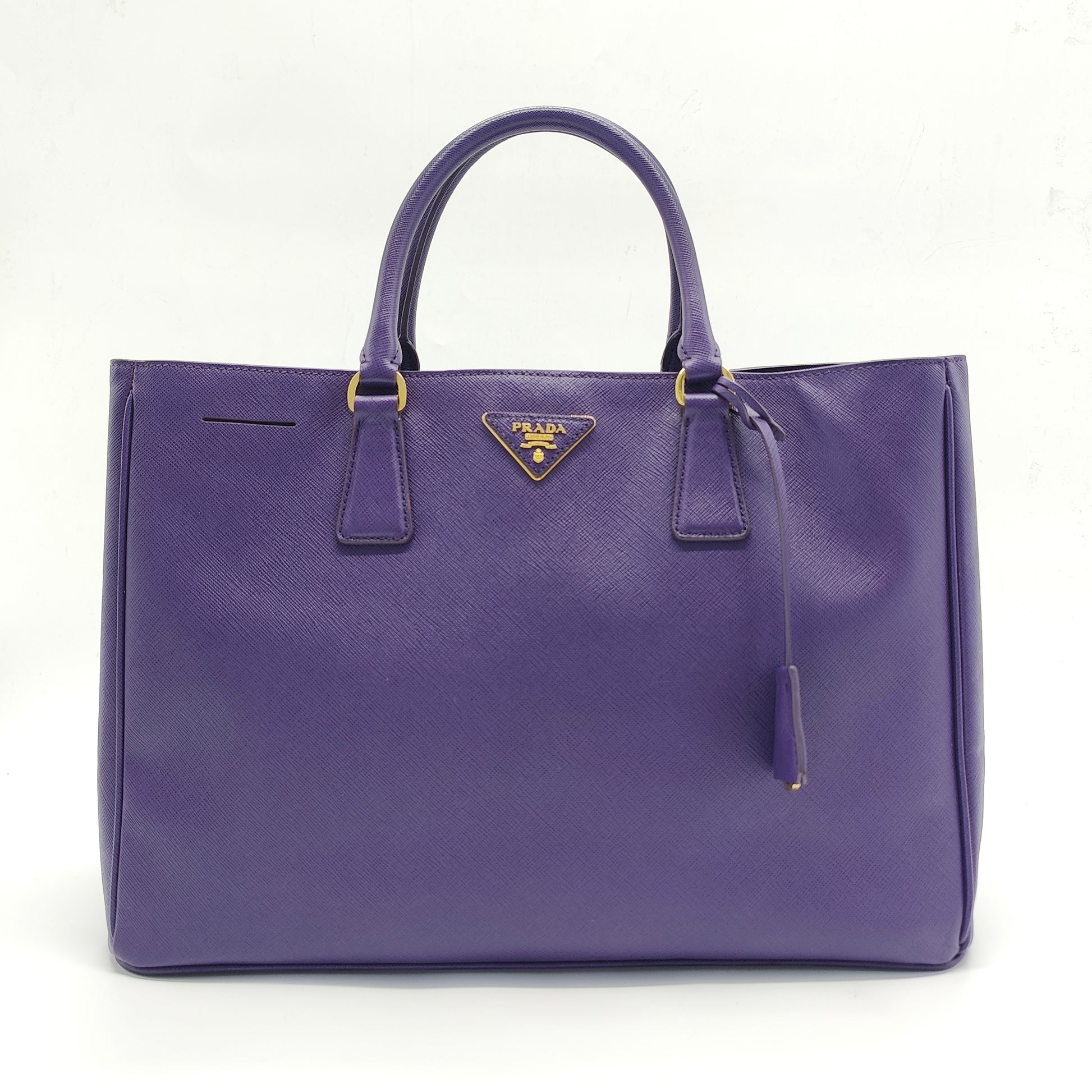 Lux Open Tote Saffiano Leather North South