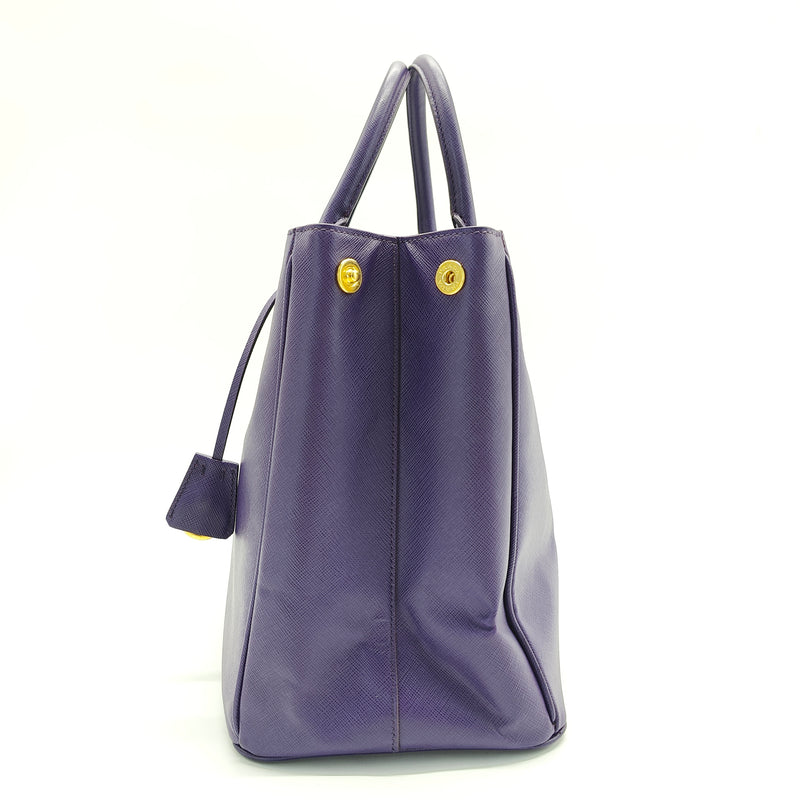 Lux Open Tote Saffiano Leather North South