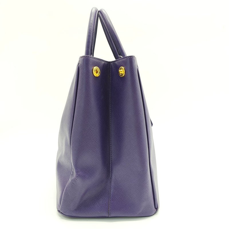 Lux Open Tote Saffiano Leather North South