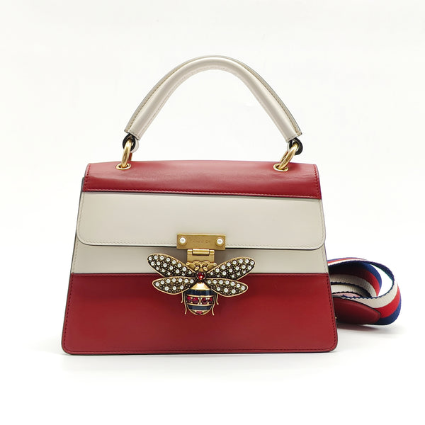 Queen Margaret Top Handle Bag Colorblock Leather