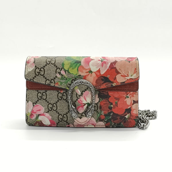 Dionysus Bag Blooms Print GG Coated Canvas Super Mini