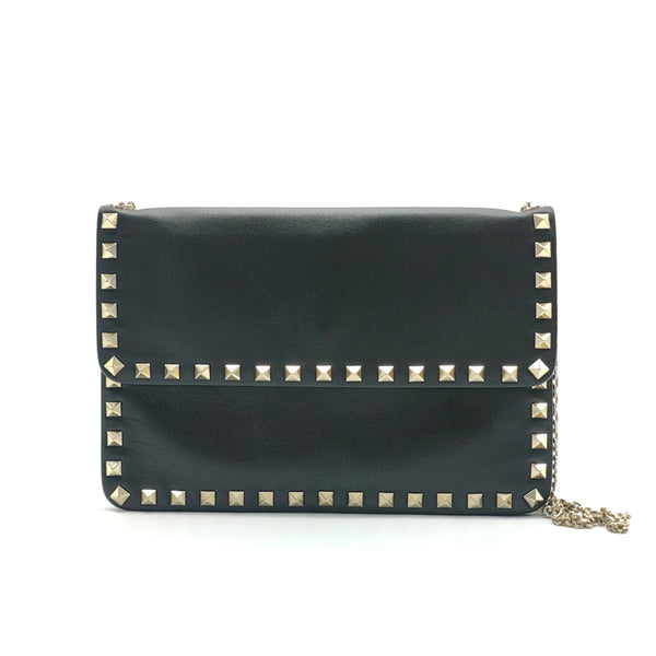 Rockstud Flap Crossbody Bag Leather