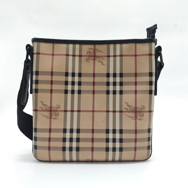 Zip Messenger Bag Haymarket Coated Canvas Small