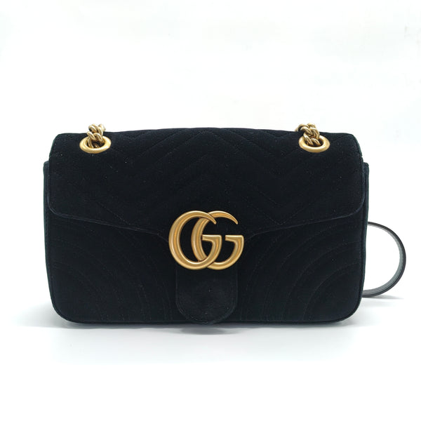 GG Marmont Flap Bag Matelasse Velvet