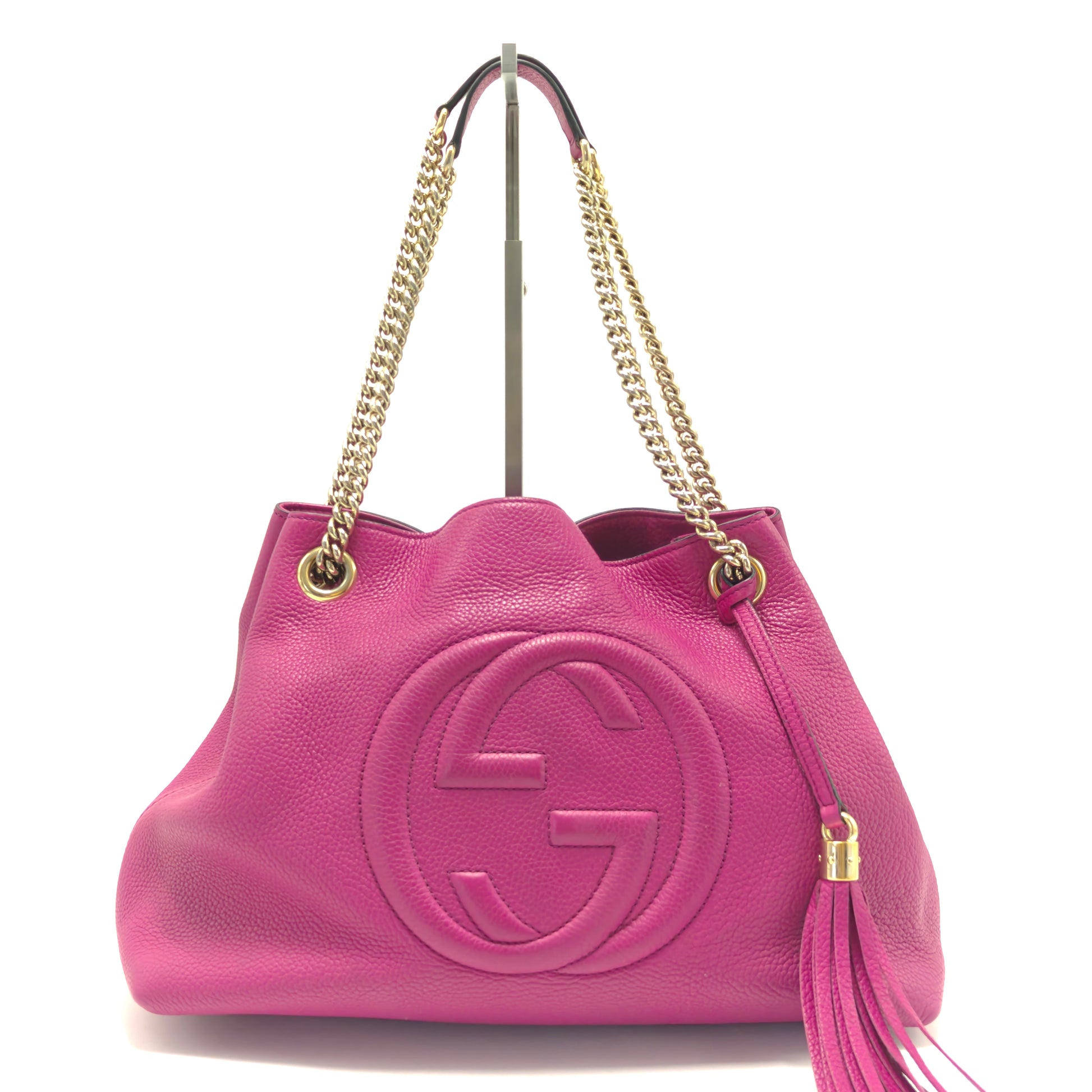 Soho Chain Strap Shoulder Bag Leather Medium twins