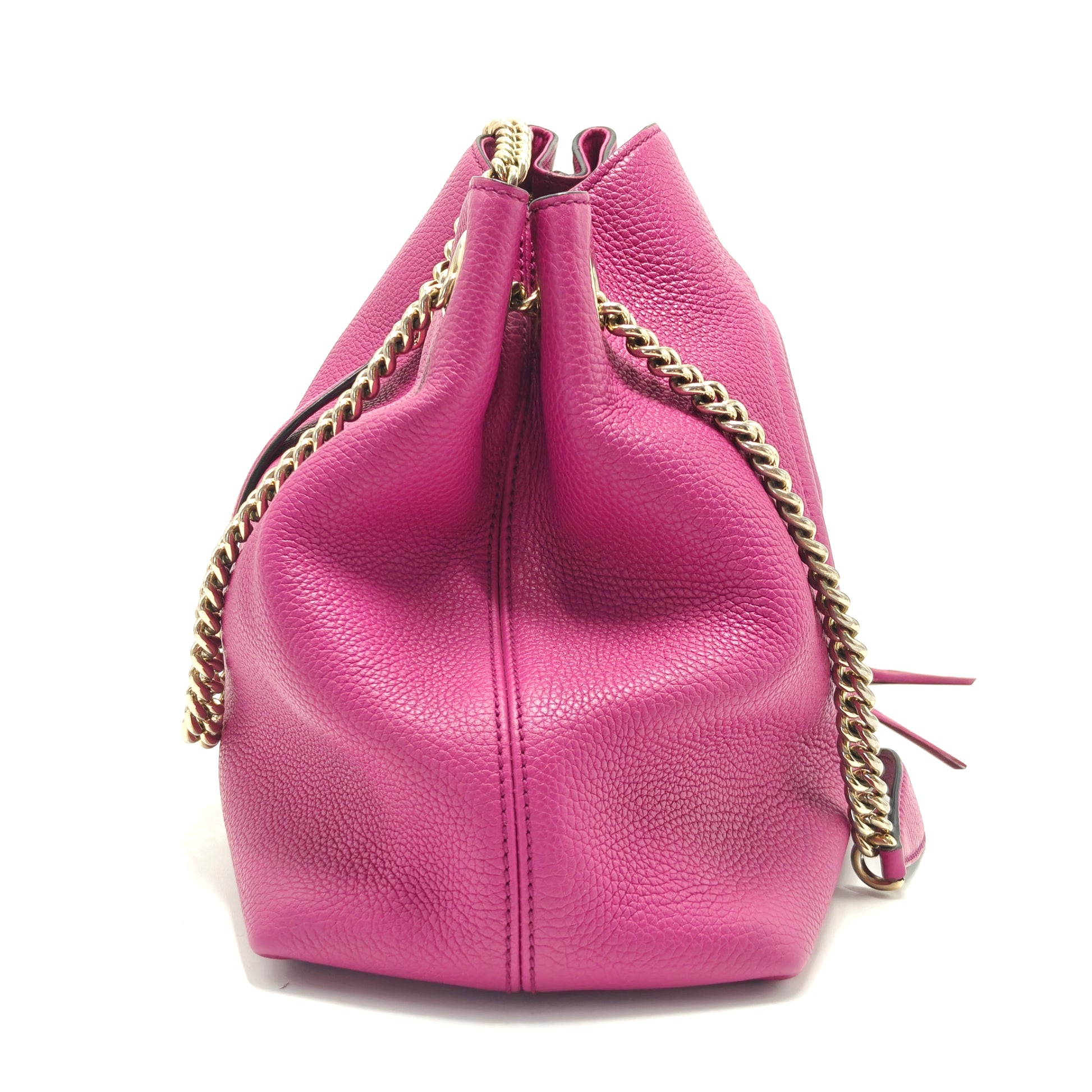 Soho Chain Strap Shoulder Bag Leather Medium twins