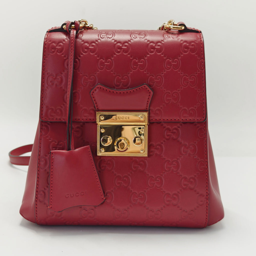 Padlock Backpack Guccissima Leather Mini