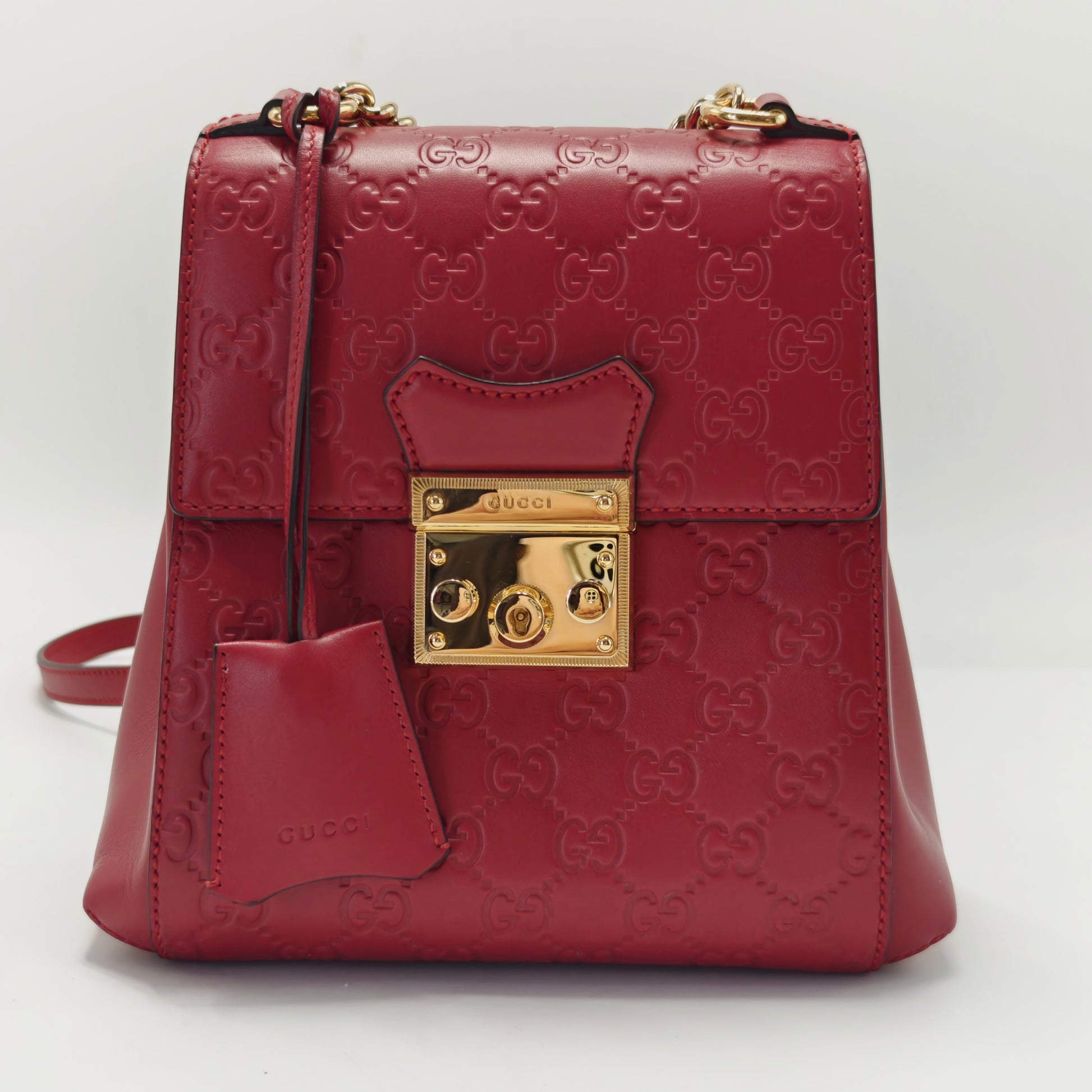 Padlock Backpack Guccissima Leather Mini