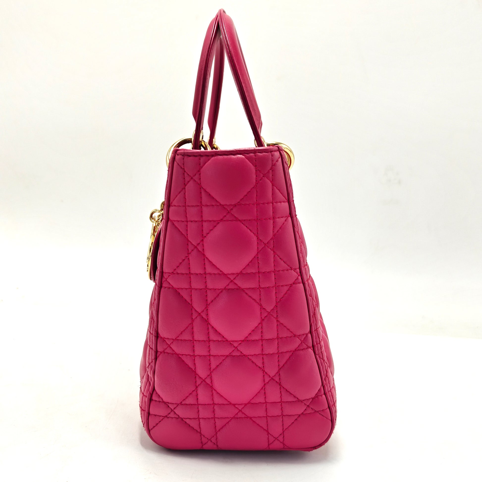 Lady Dior Bag Cannage Quilt Lambskin Medium