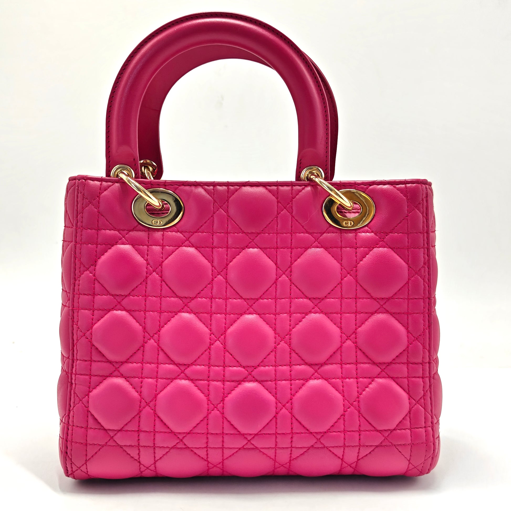 Lady Dior Bag Cannage Quilt Lambskin Medium