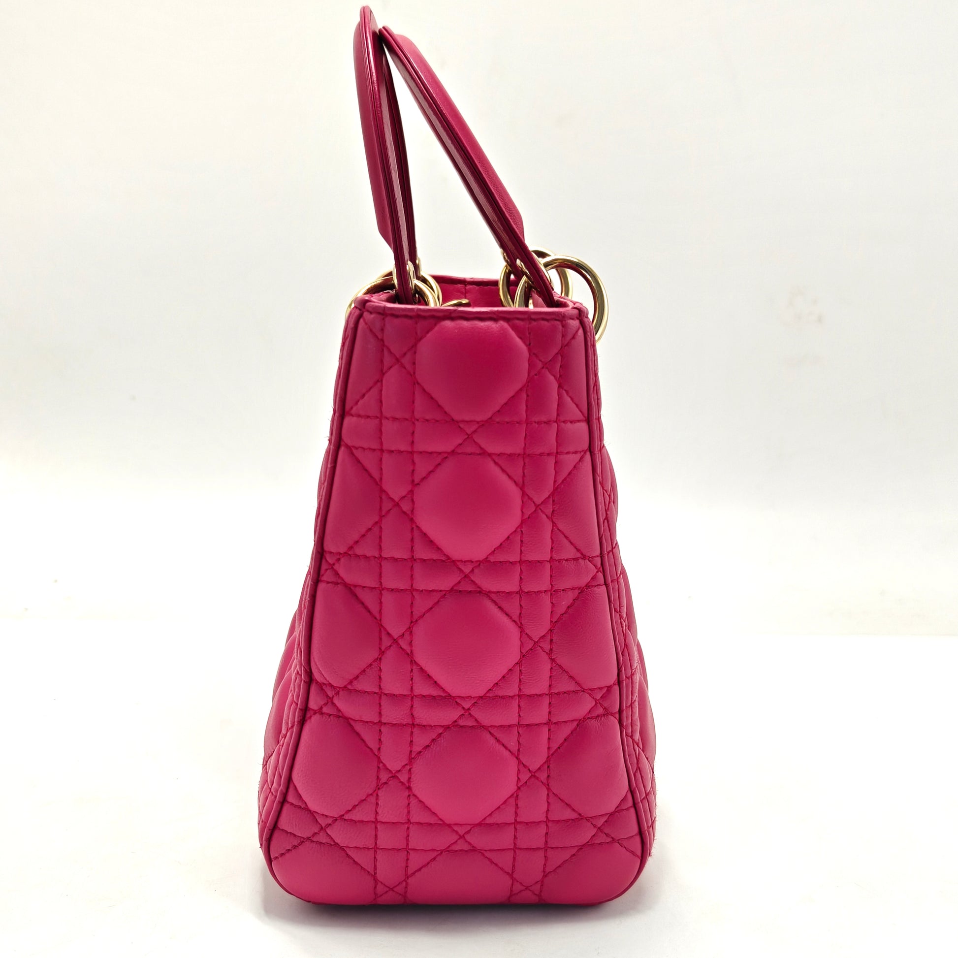 Lady Dior Bag Cannage Quilt Lambskin Medium