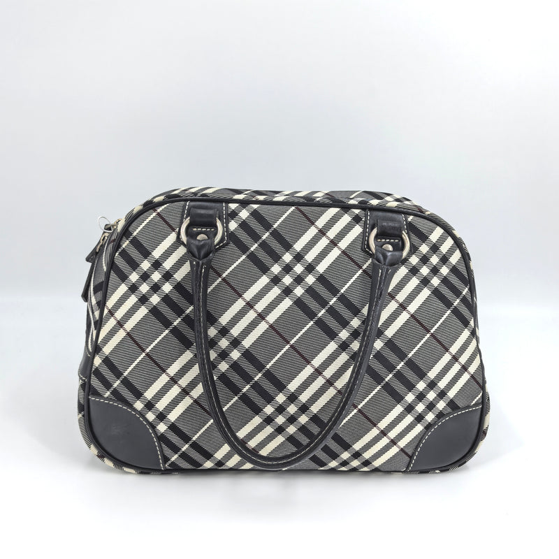 Burberry Blue Label Canvas Top Handle Bag NJ