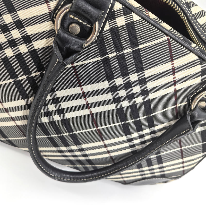 Burberry Blue Label Canvas Top Handle Bag NJ