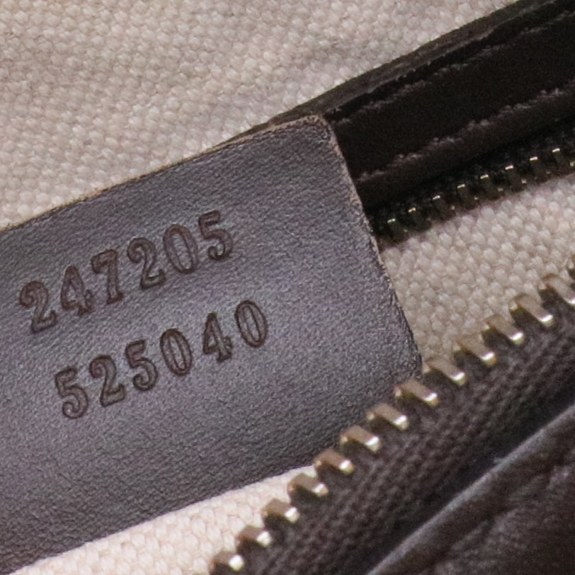 Brown/Beige GG Canvas Medium Vintage Web Boston Bag