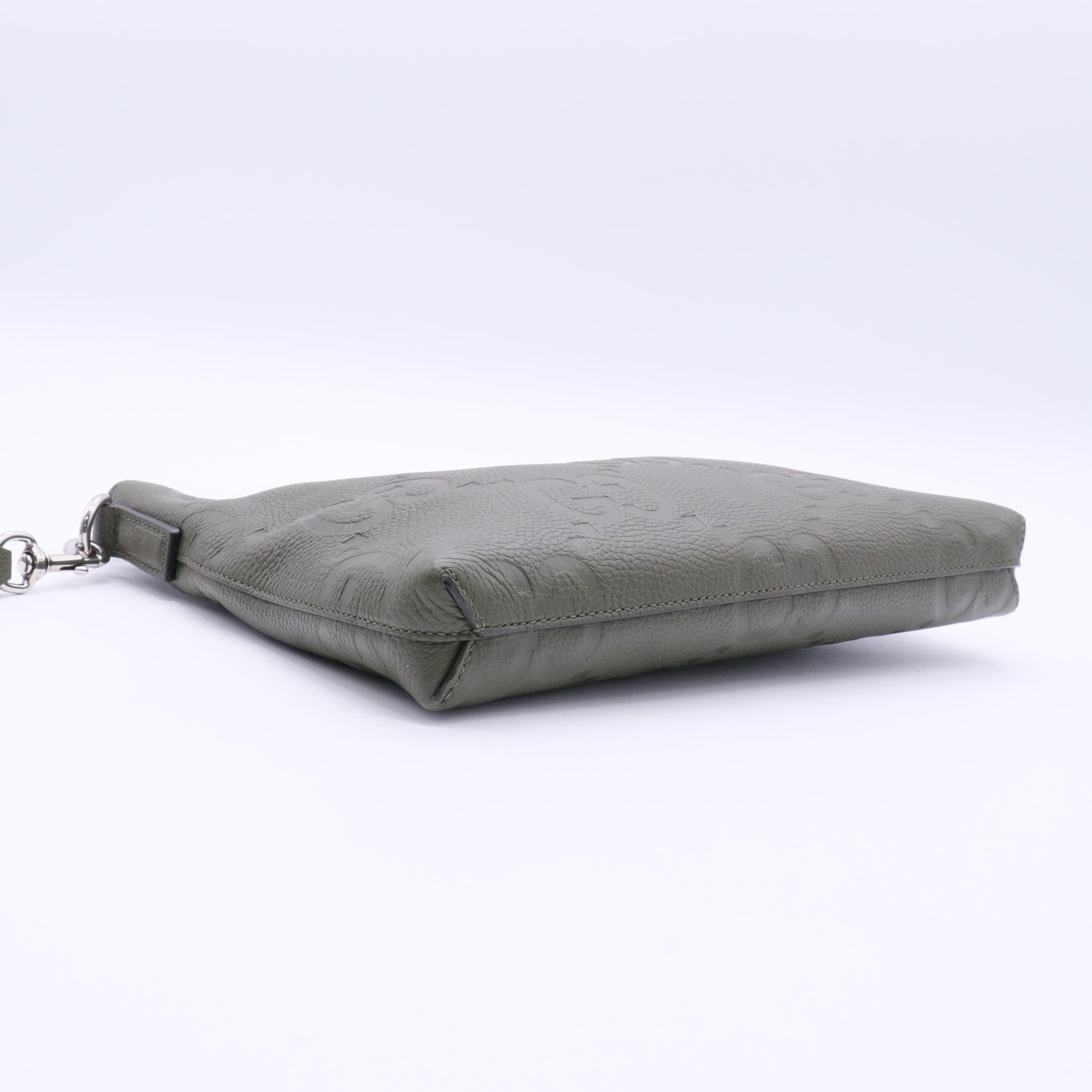 Jumbo Gg Medium Messenger Bag In Green twins