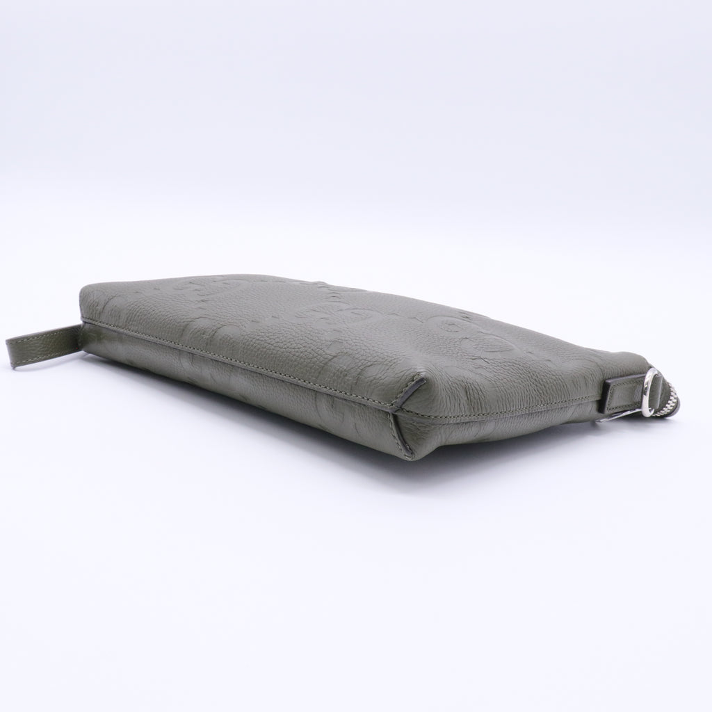 Jumbo Gg Medium Messenger Bag In Green twins