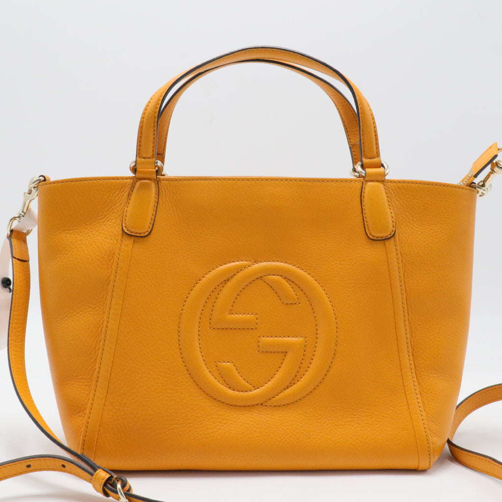 Soho Convertible Top Handle Bag Leather Small