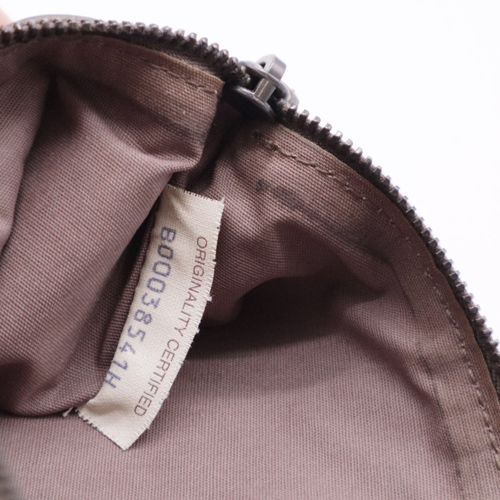 Brown Intrecciato Leather Clutch Bag Beige For Gisel