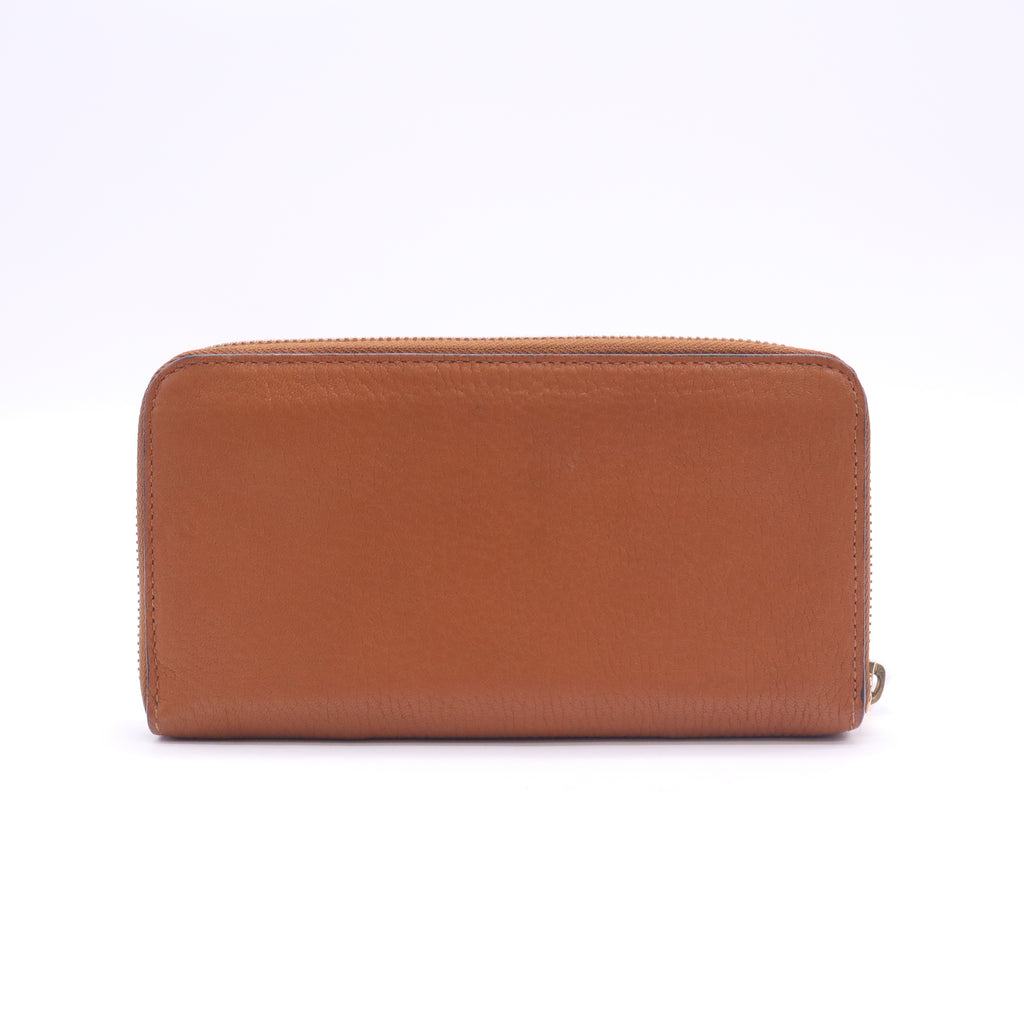 Chloé Drew Leather Zip-Around Continental Wallet Twins W23277