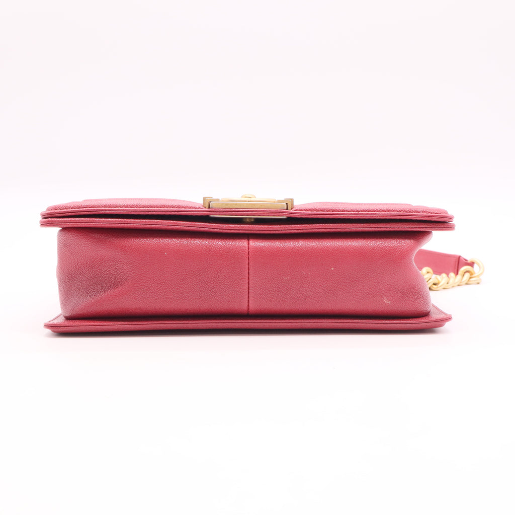 2019 Boy Flap Bag Chevron Caviar Old Medium Twins