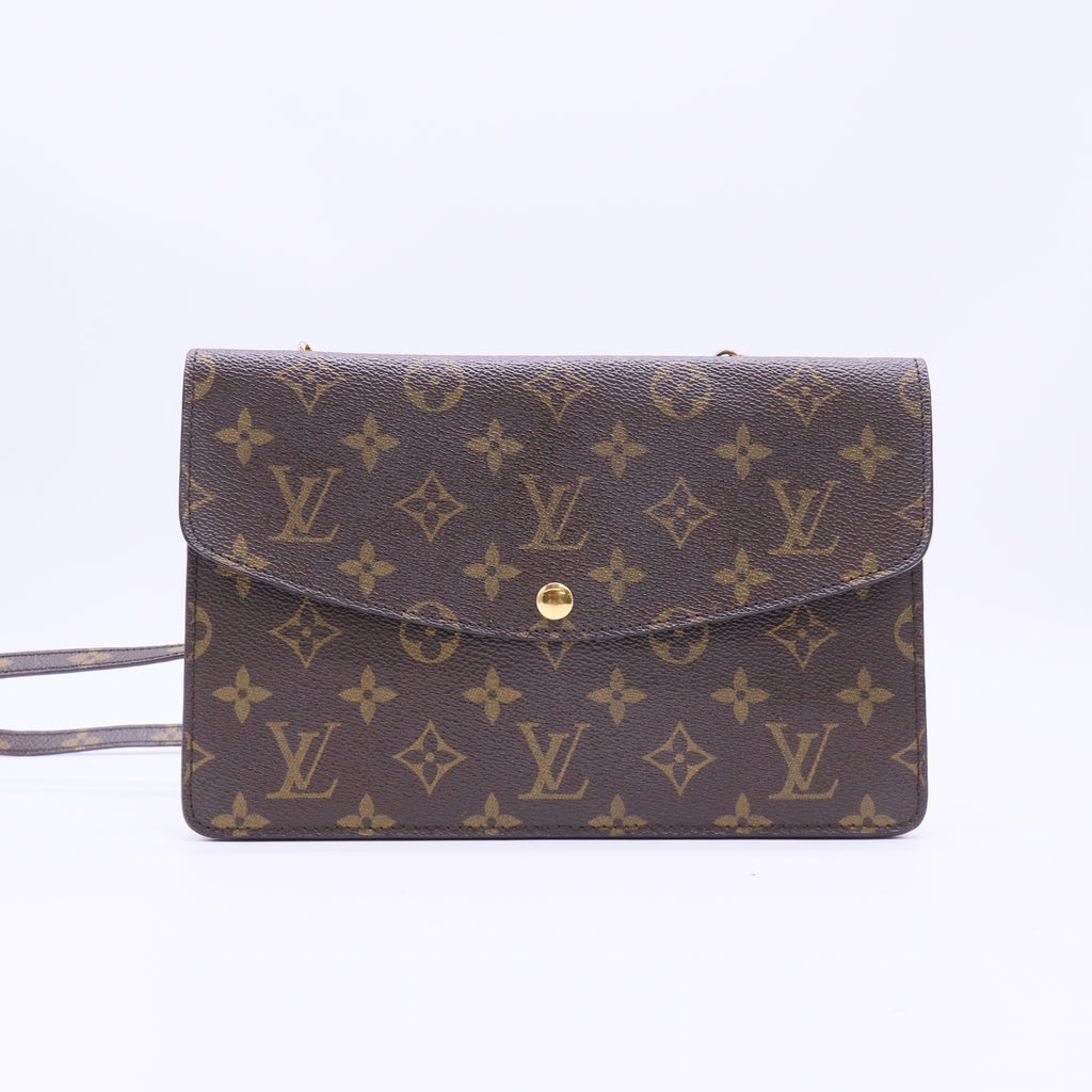 Louis Vuitton Monogram Double Pochette Rabat Twins B22547