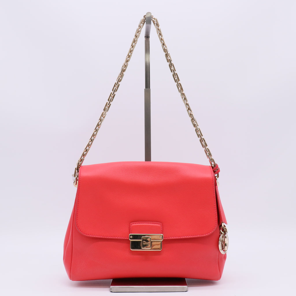 Diorling Shoulder Bag Leather twins B23706