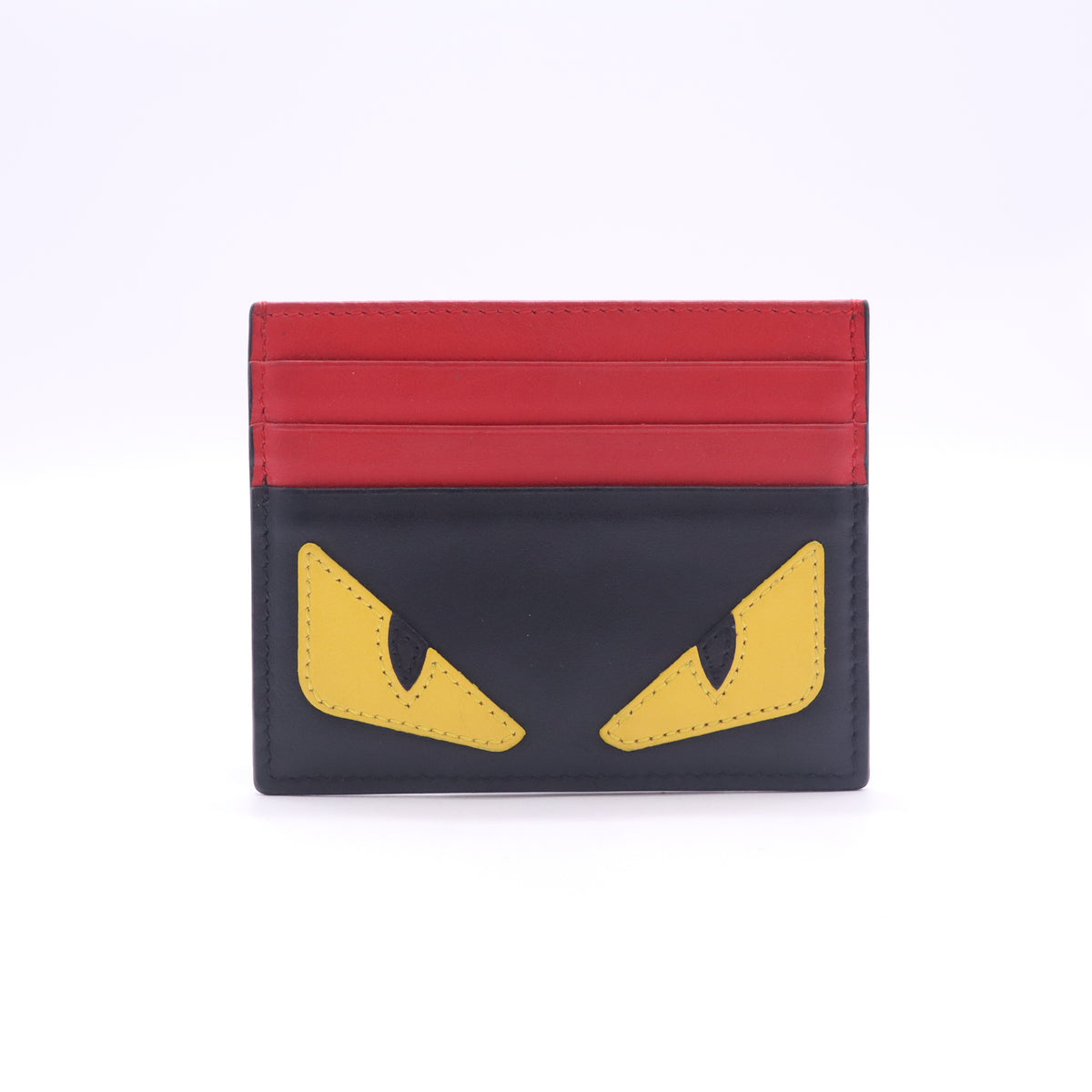 Fendi Bag Bugs Monster Eyes Leather Card Holder Twins W23280