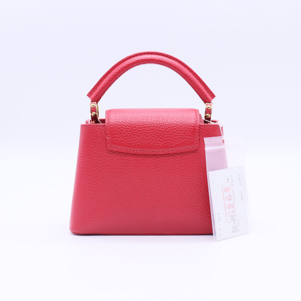 Capucine Bag Leather with Monogram Tuffetage Leather Strap Mini Twins LDJ3731