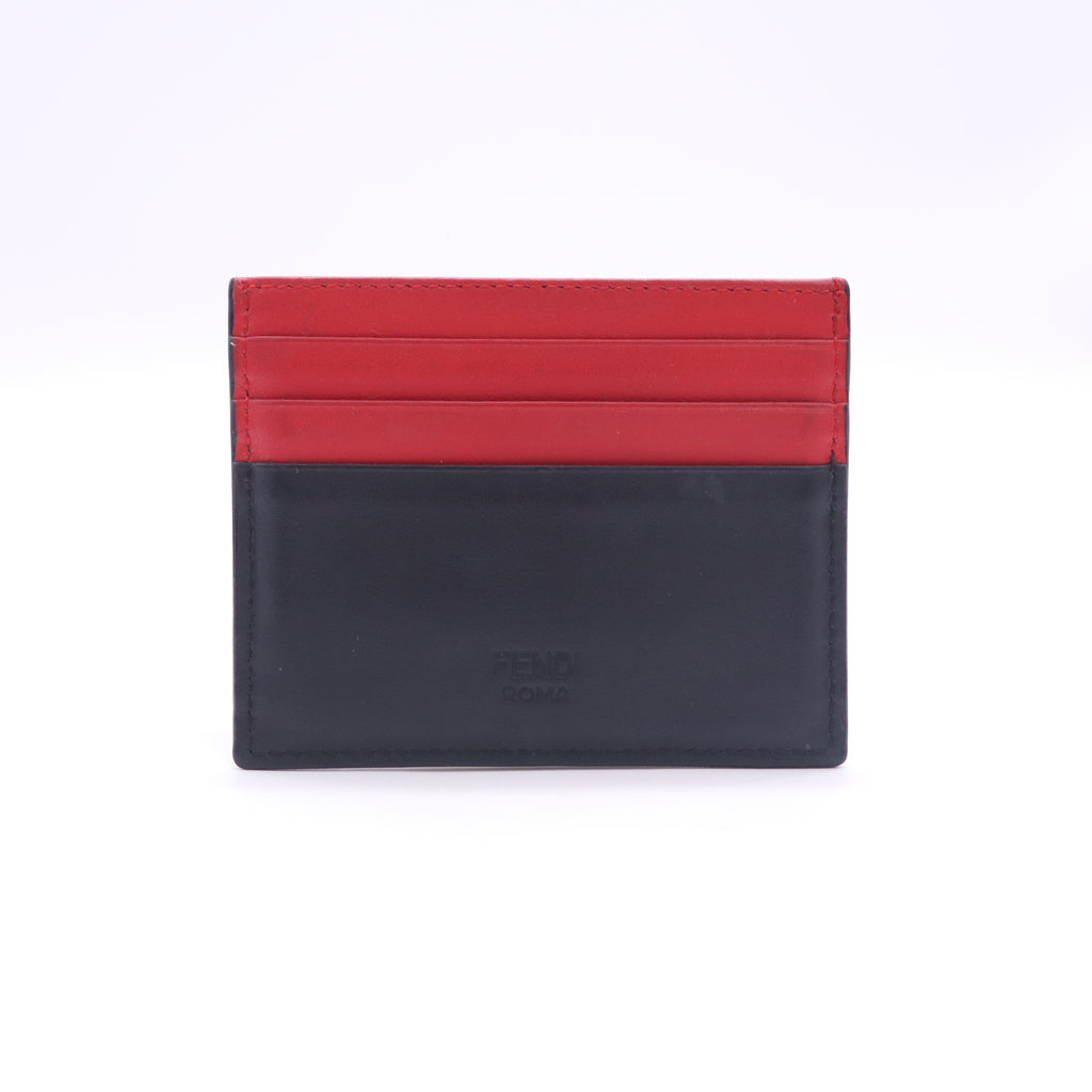 Fendi Bag Bugs Monster Eyes Leather Card Holder Twins W23280