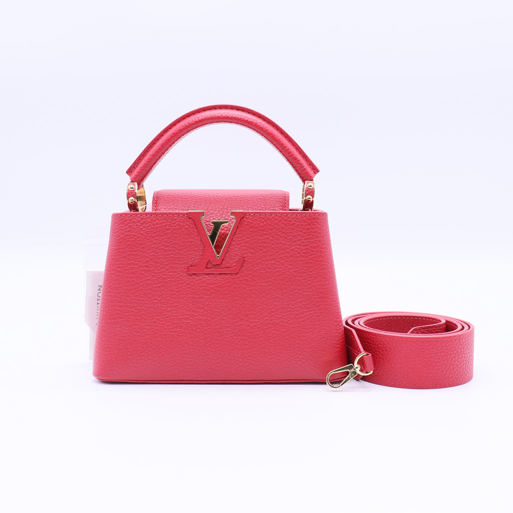 Capucine Bag Leather with Monogram Tuffetage Leather Strap Mini Twins LDJ3731