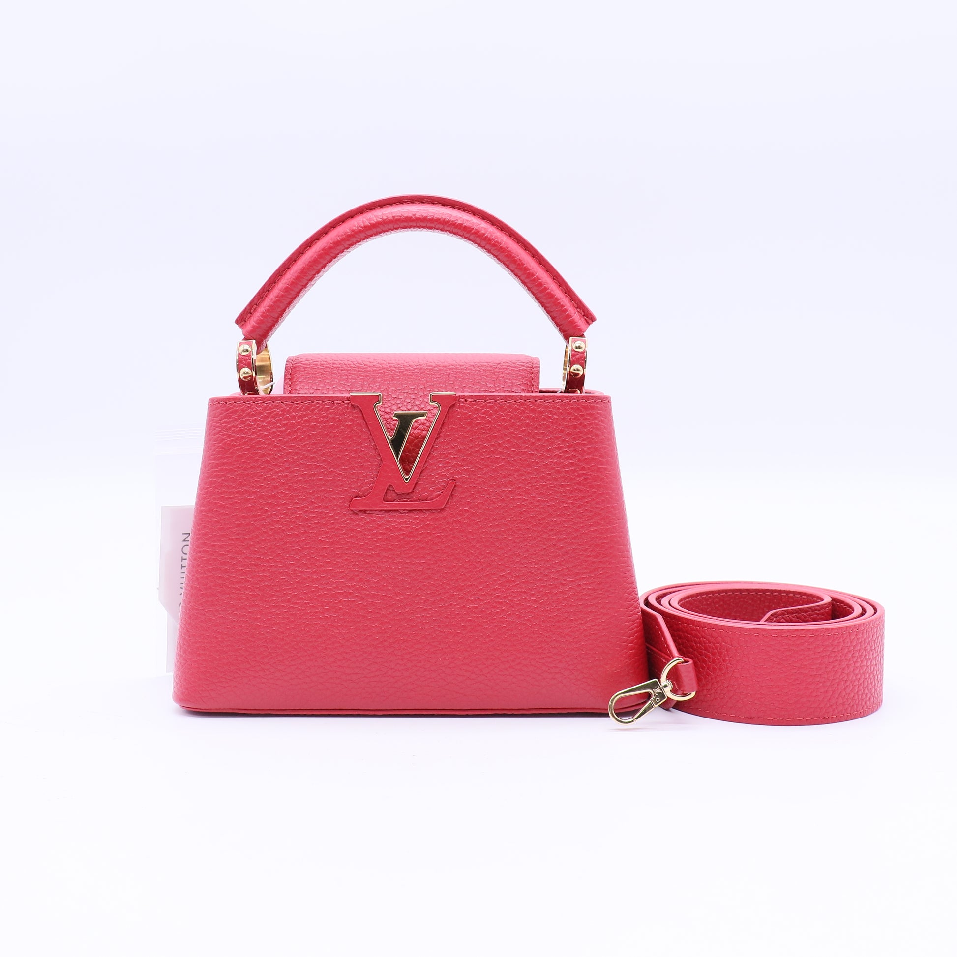 Capucine Bag Leather with Monogram Tuffetage Leather Strap Mini Twins LDJ3731