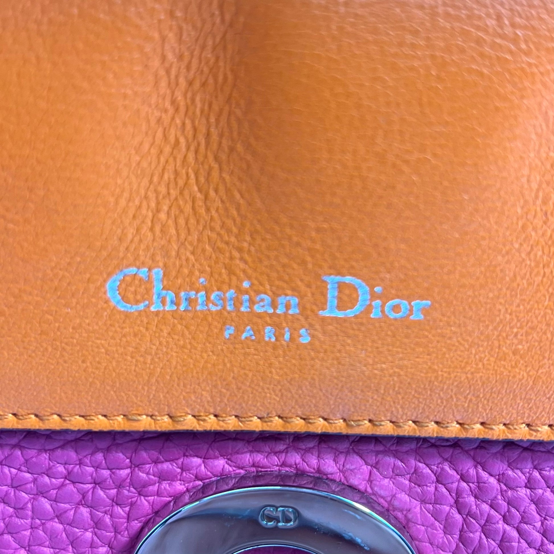 Be Dior Bag Pebbled Leather Small twins