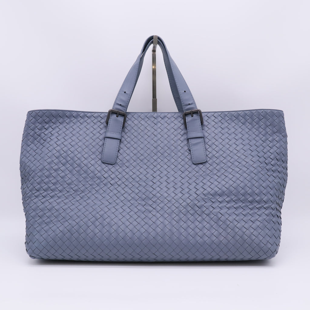 Intrecciato Leather Belted Tote twins B23651