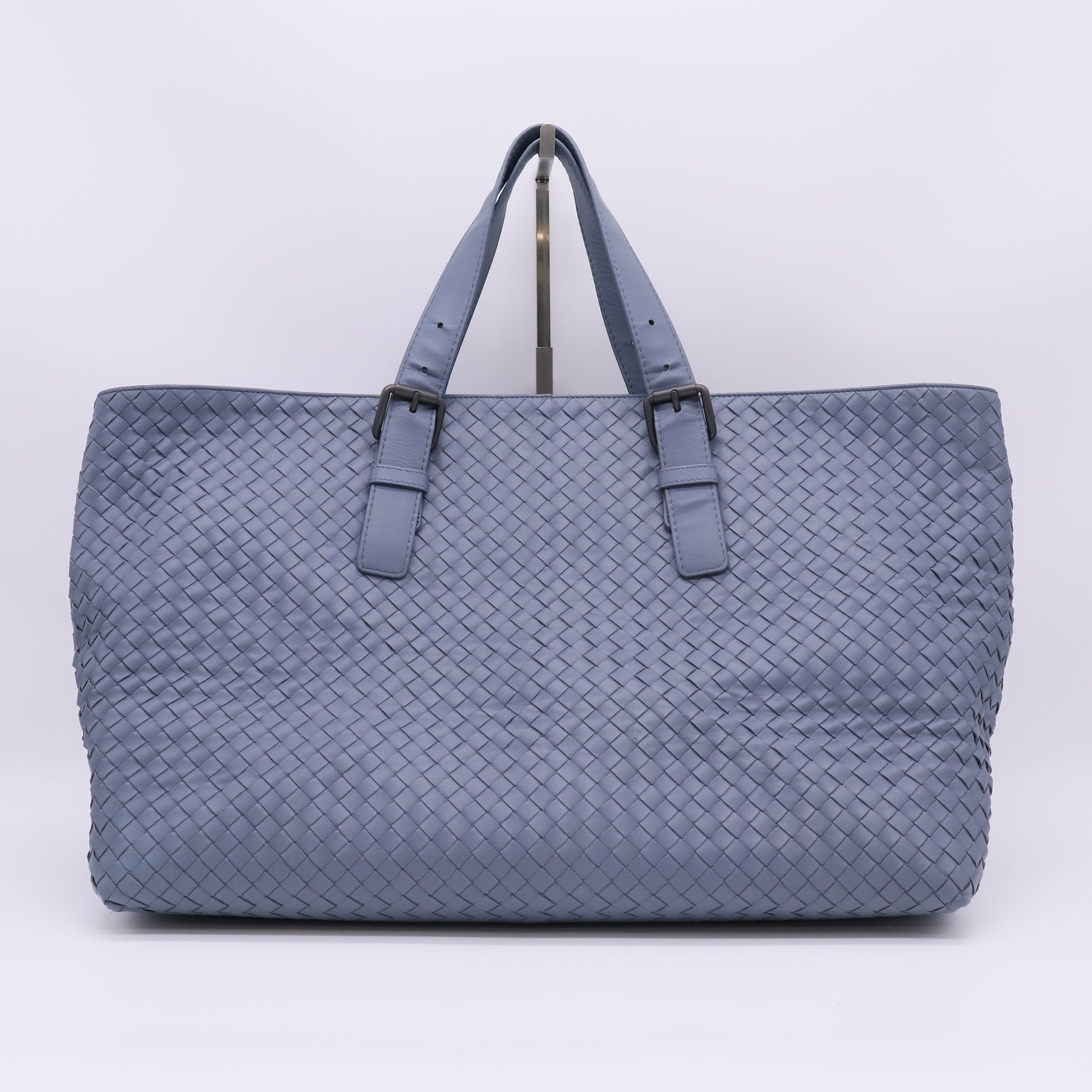Intrecciato Leather Belted Tote twins B23651