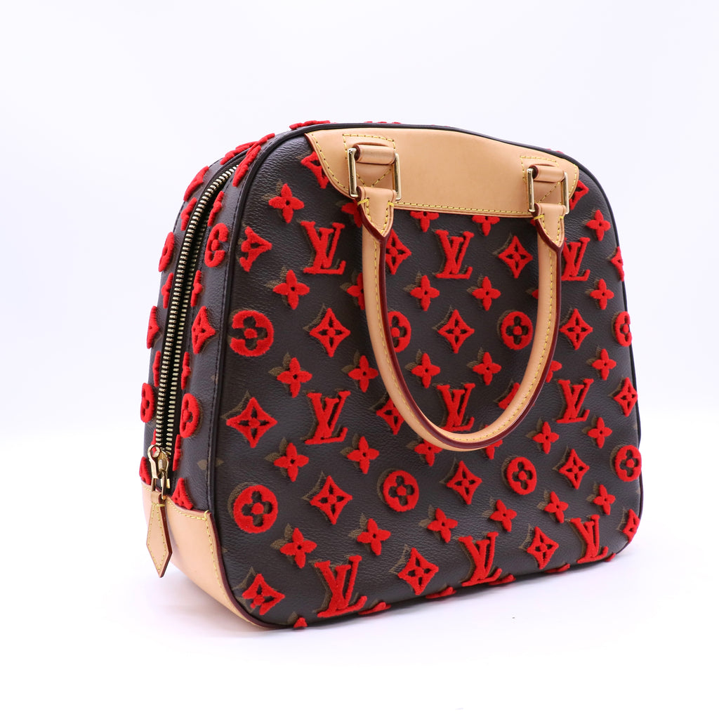 Louis Vuitton Monogram Tuffetage Deauville Cube Bag Twins LDJ4597