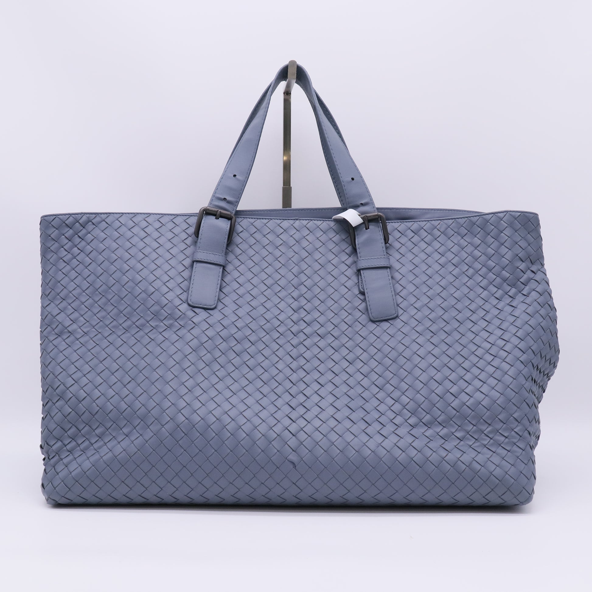 Intrecciato Leather Belted Tote twins B23651