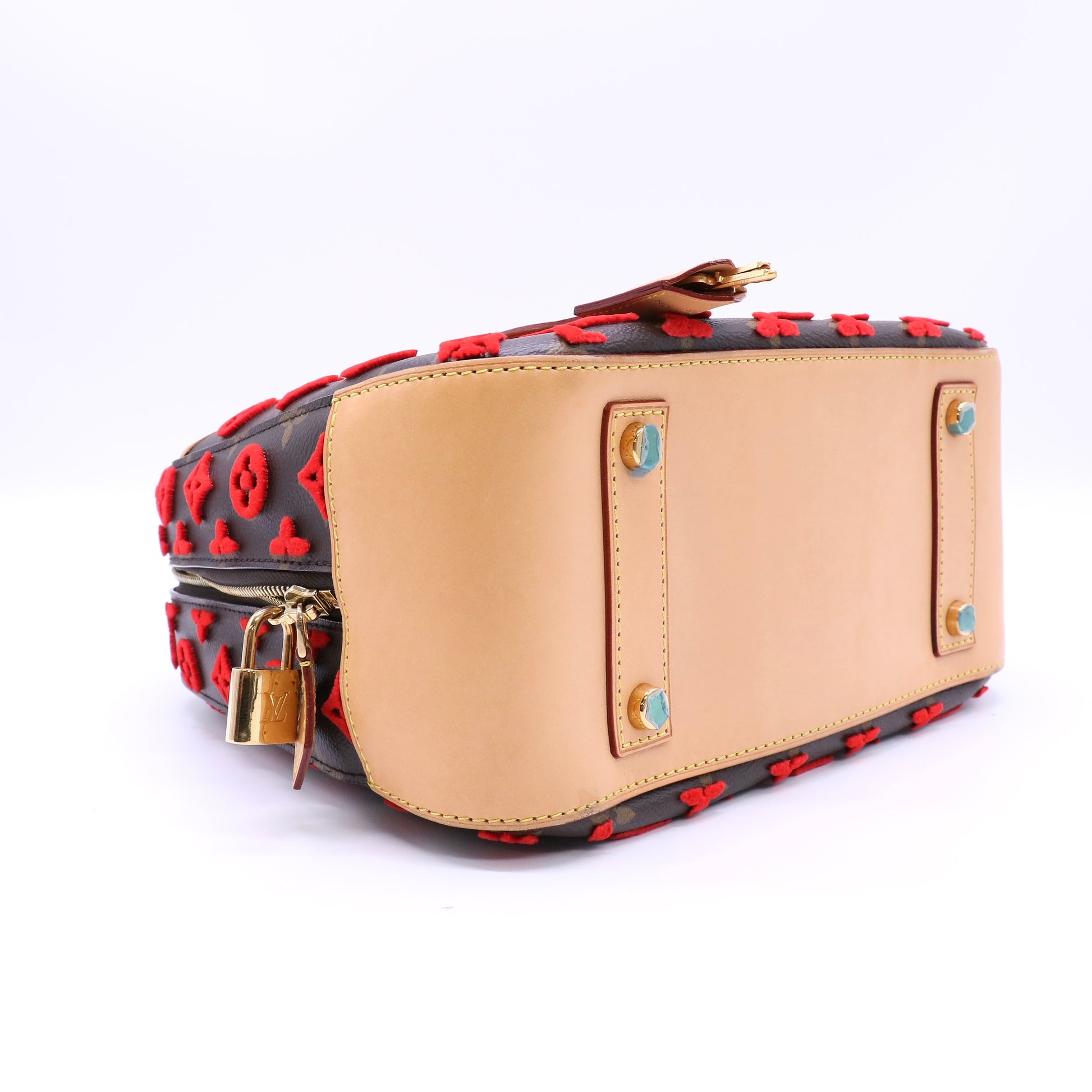 Louis Vuitton Monogram Tuffetage Deauville Cube Bag Twins LDJ4597