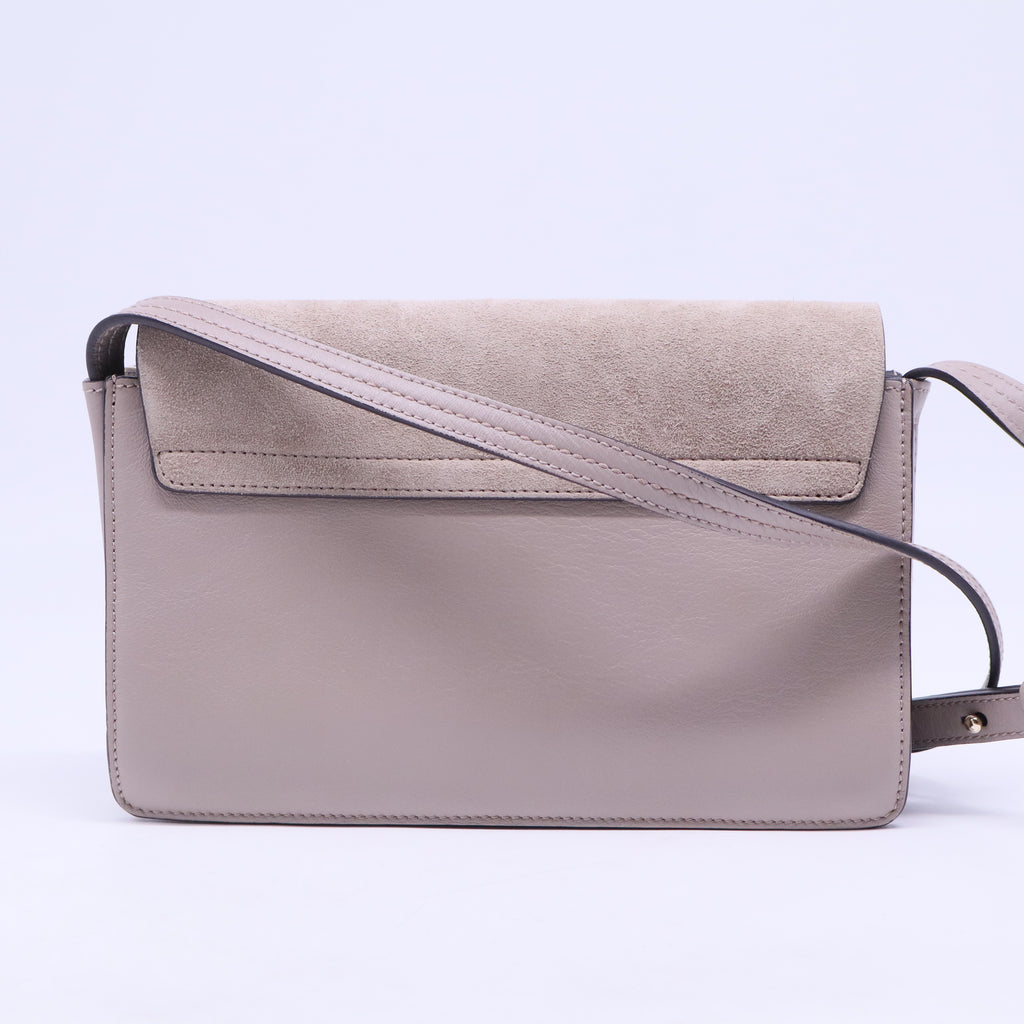 Faye Shoulder Bag Leather and Suede Small B20661