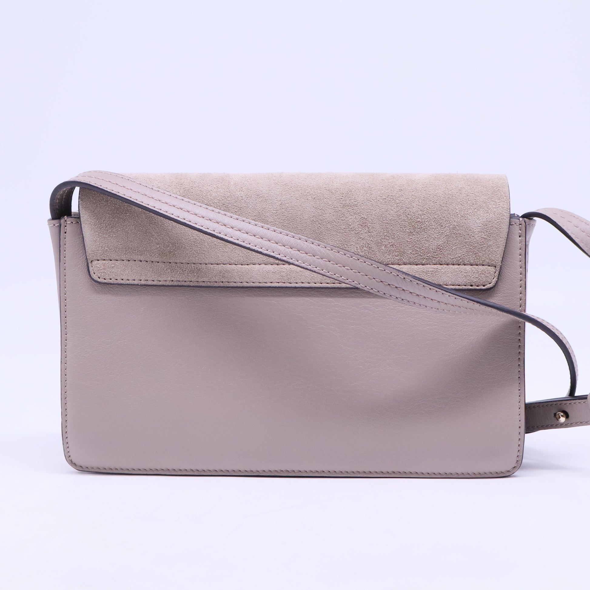 Faye Shoulder Bag Leather and Suede Small B20661