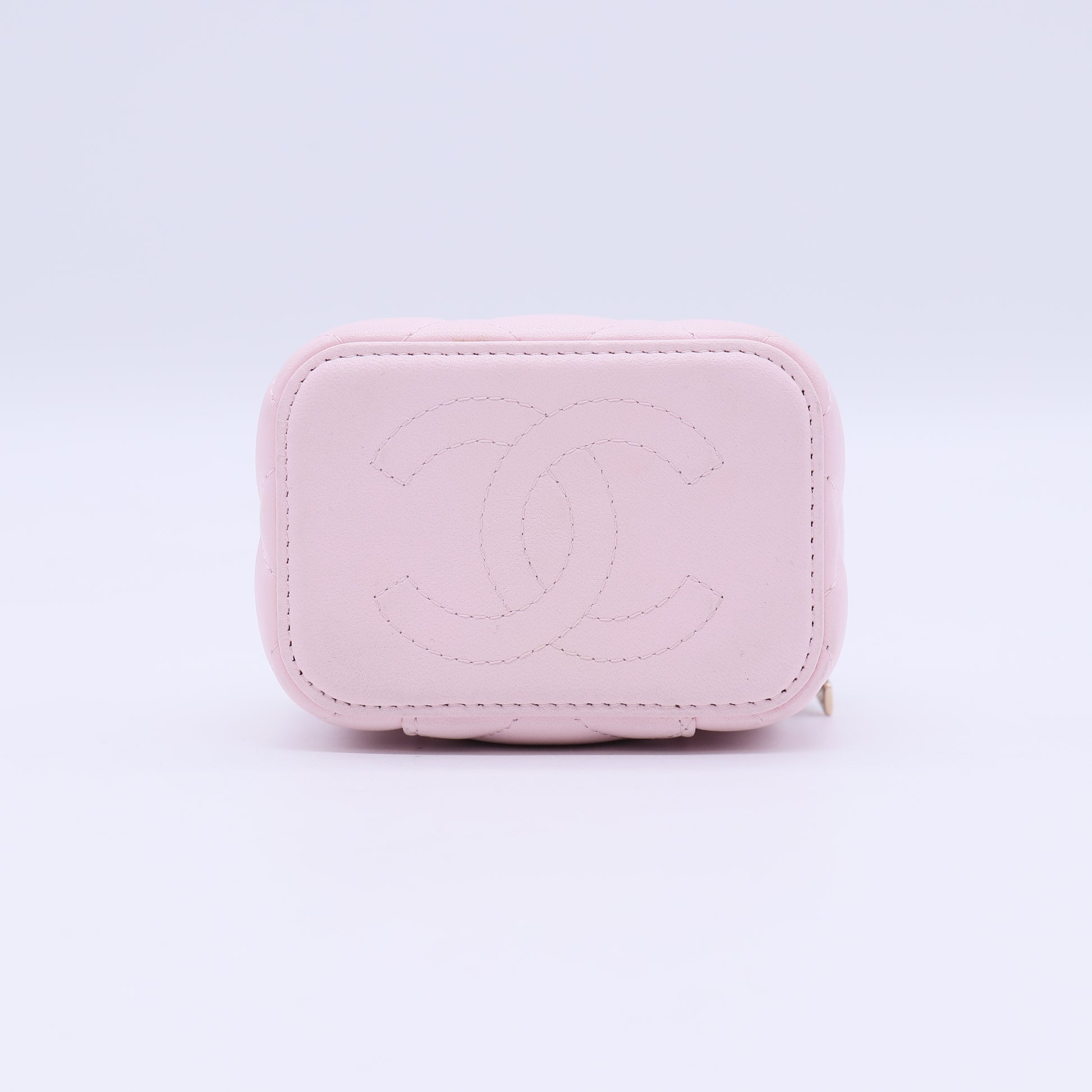 Classic Vanity Case with Chain Quilted Caviar Mini Twins LDJ3710