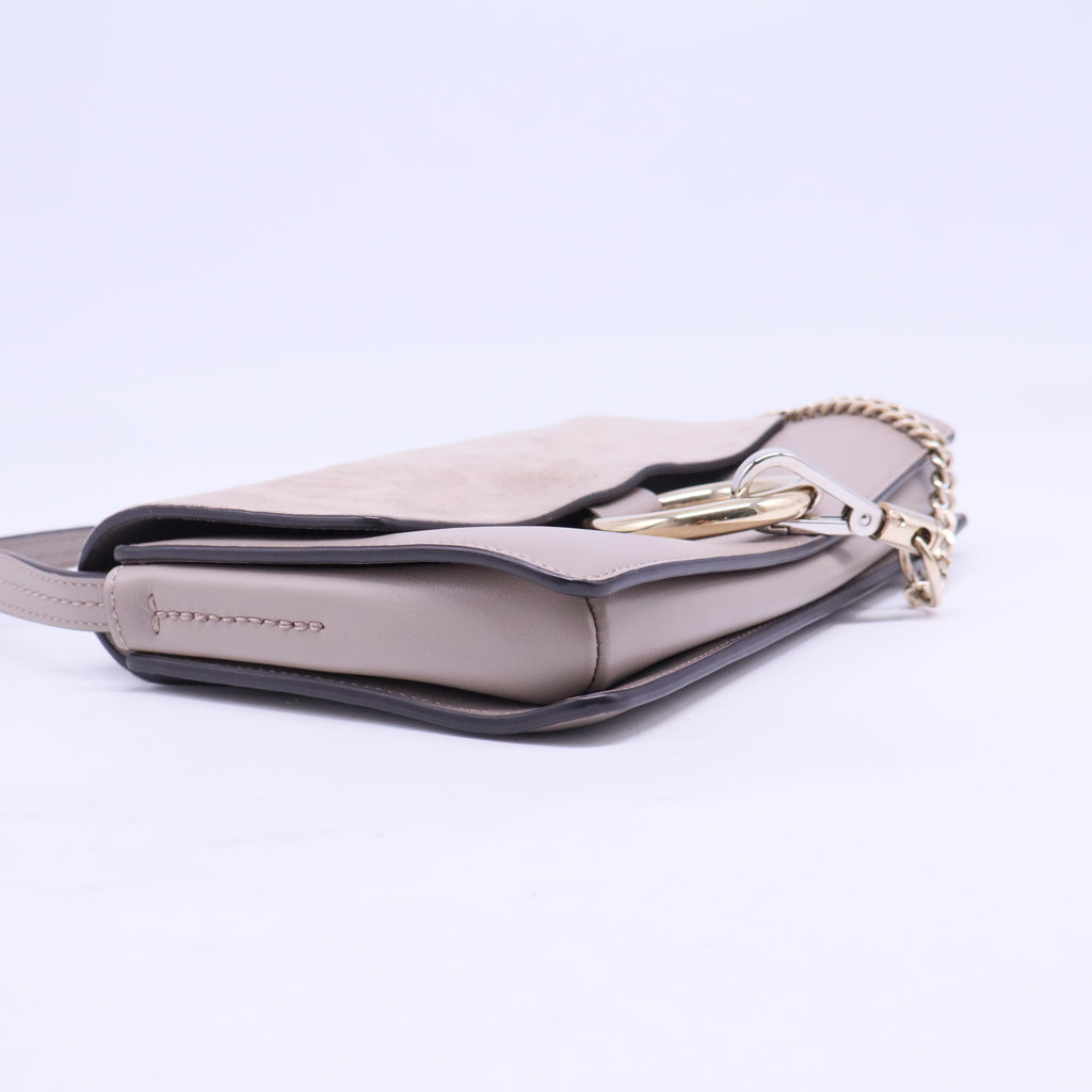Faye Shoulder Bag Leather and Suede Small B20661
