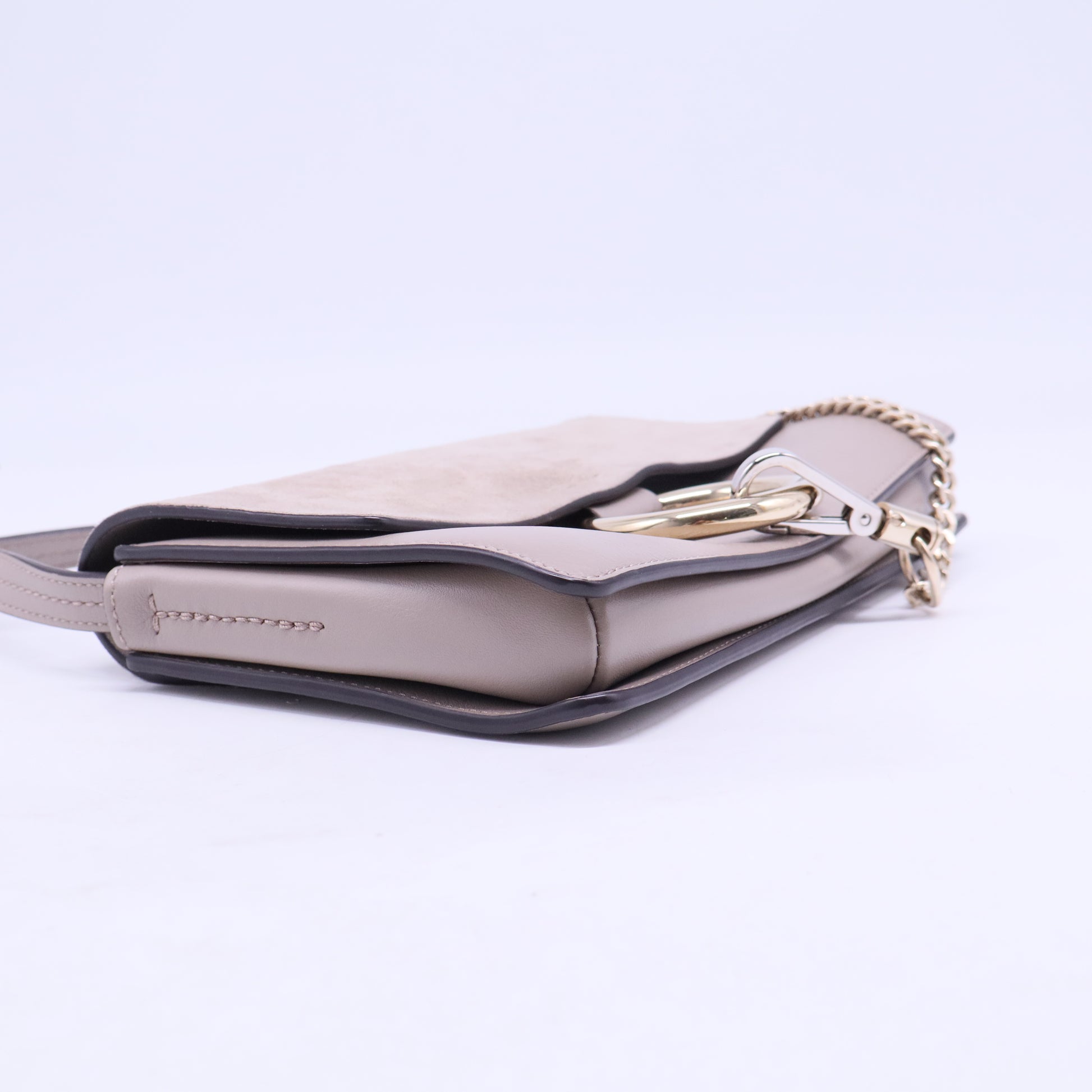 Faye Shoulder Bag Leather and Suede Small B20661
