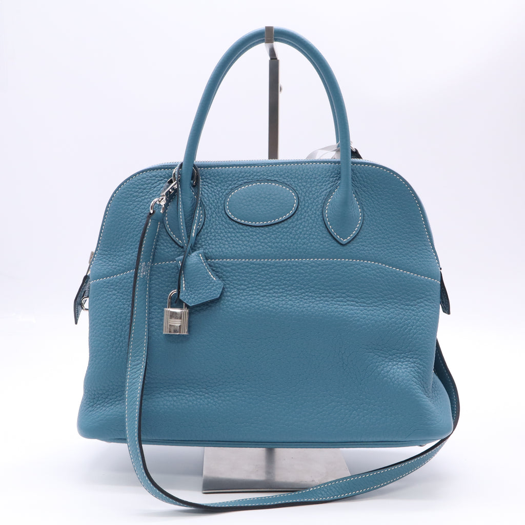 Hermès Bolide 31 bag in Taurillon Clemence leather with palladium hardware B23720