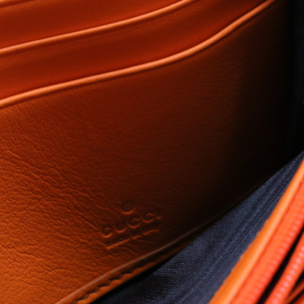 Neon Heart Printed Continental Wallet