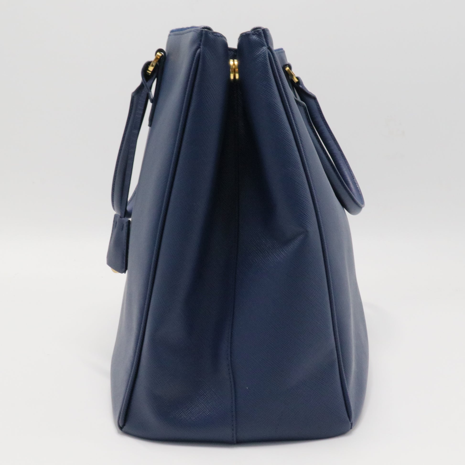 Double Zip Lux Tote Saffiano Leather Large